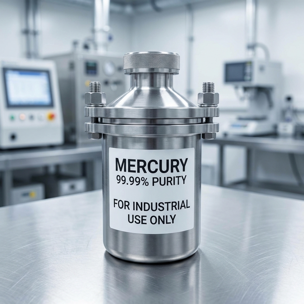 Industrial-Grade Liquid Mercury (99.9% Pure) in South Africa mercury chloride 99.999%